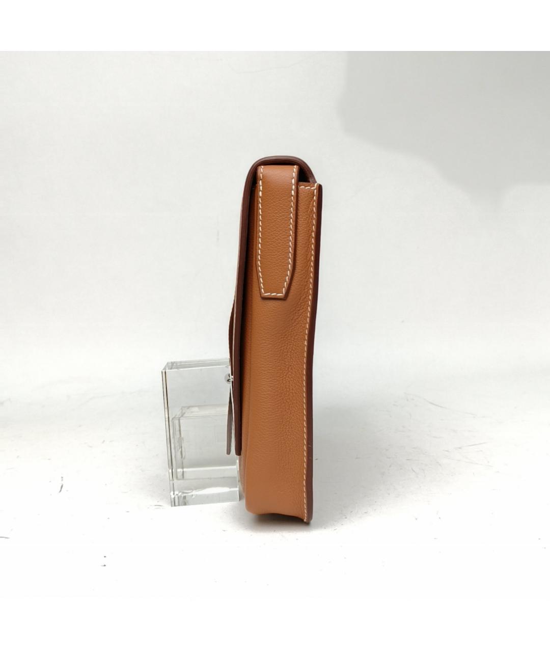 HERMES Коричневая кожаная сумка через плечо, фото 3