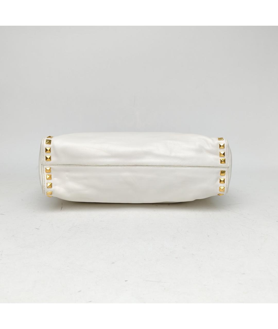 MIU MIU Белая кожаная сумка через плечо, фото 6