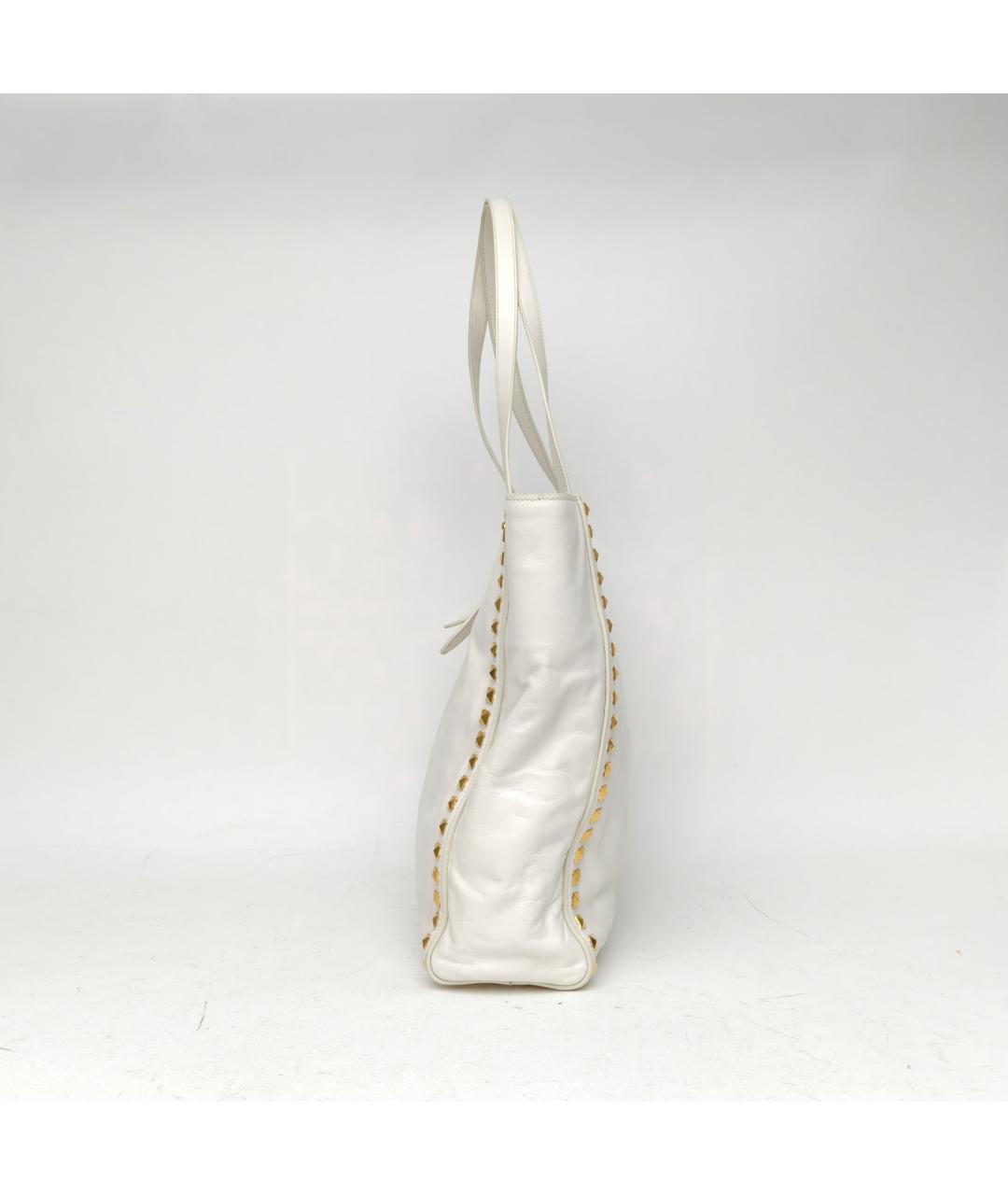 MIU MIU Белая кожаная сумка через плечо, фото 3