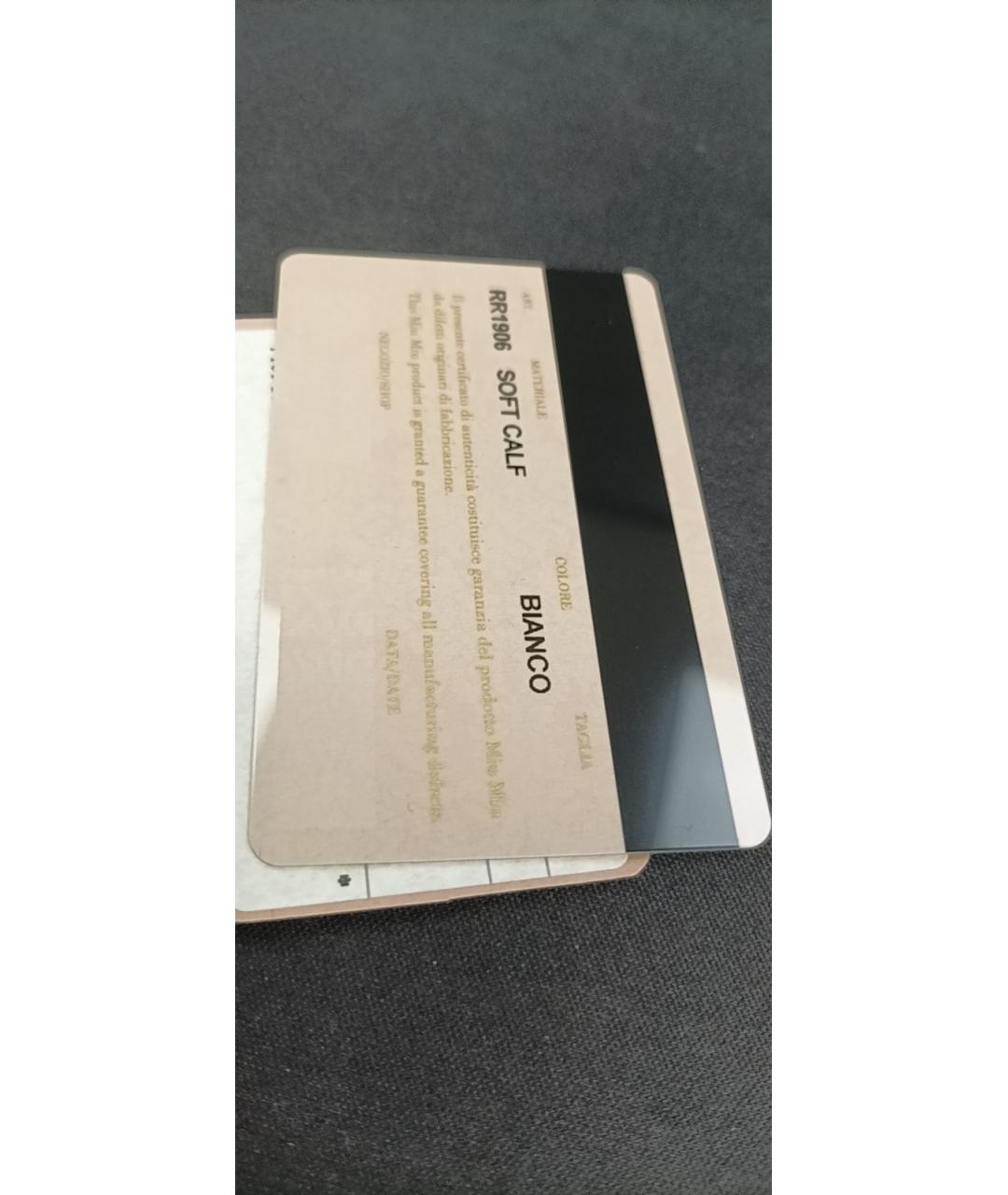 MIU MIU Белая кожаная сумка через плечо, фото 9