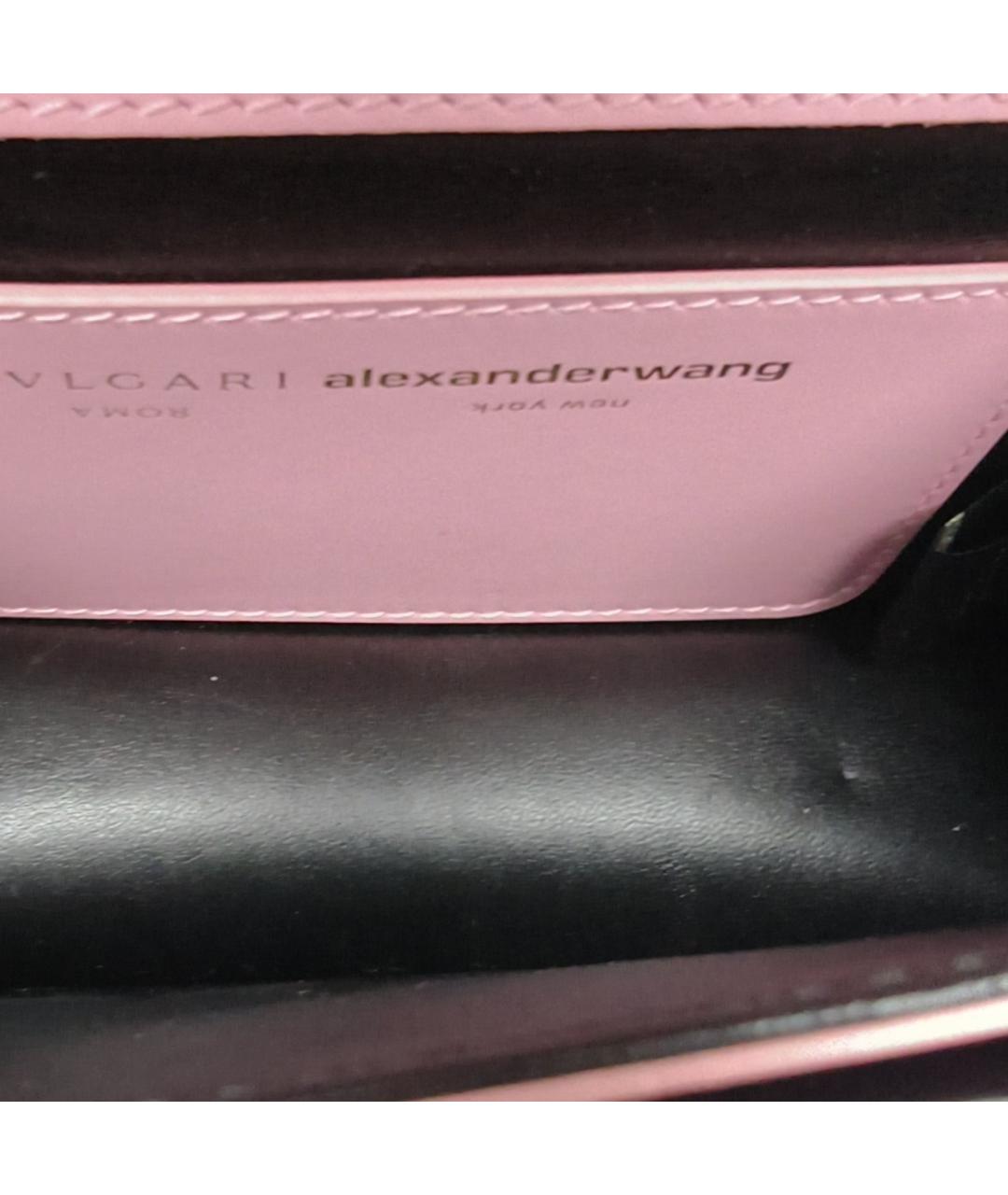 BVLGARI Розовая кожаная сумка через плечо, фото 3
