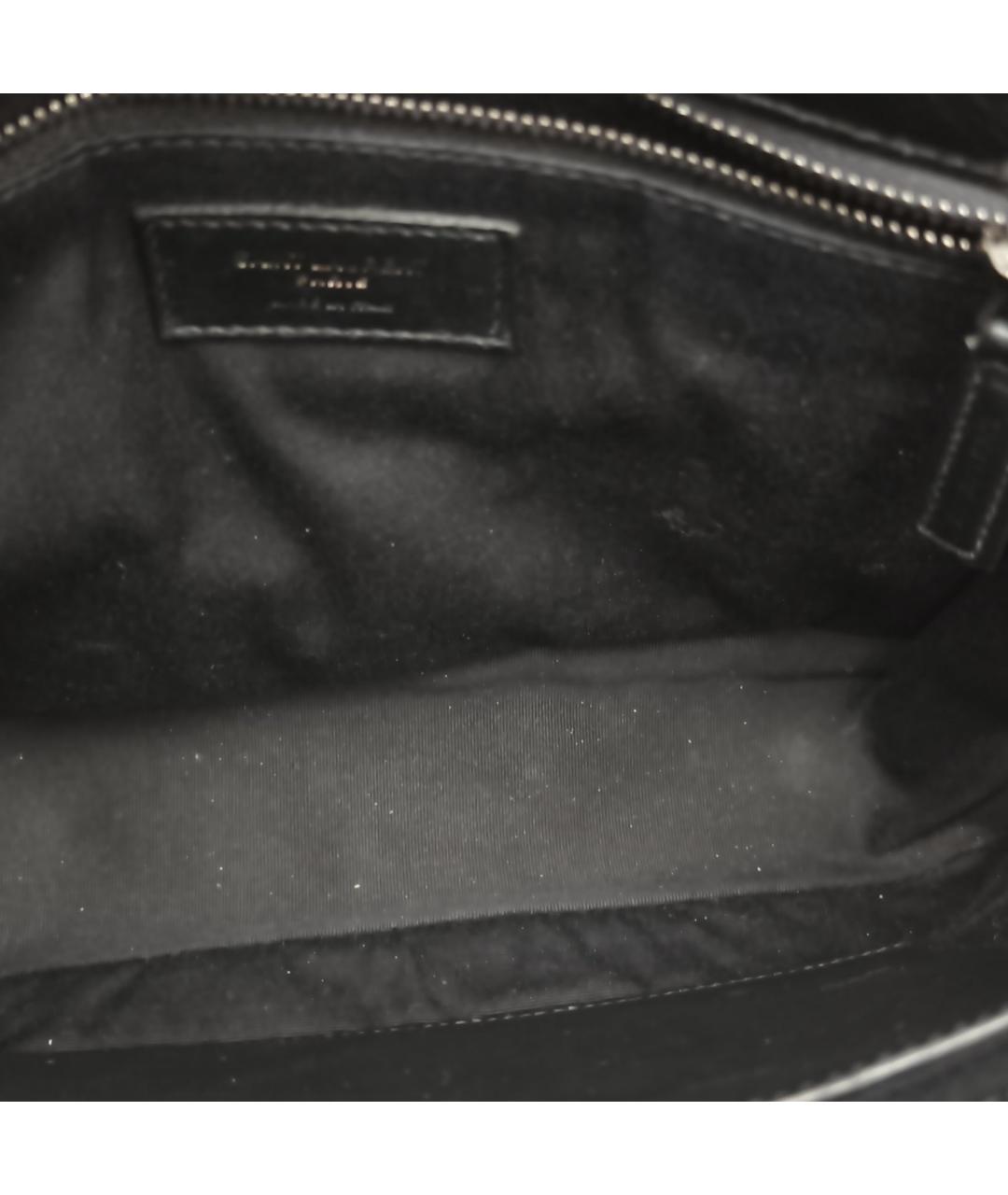 SAINT LAURENT Черная кожаная сумка через плечо, фото 5