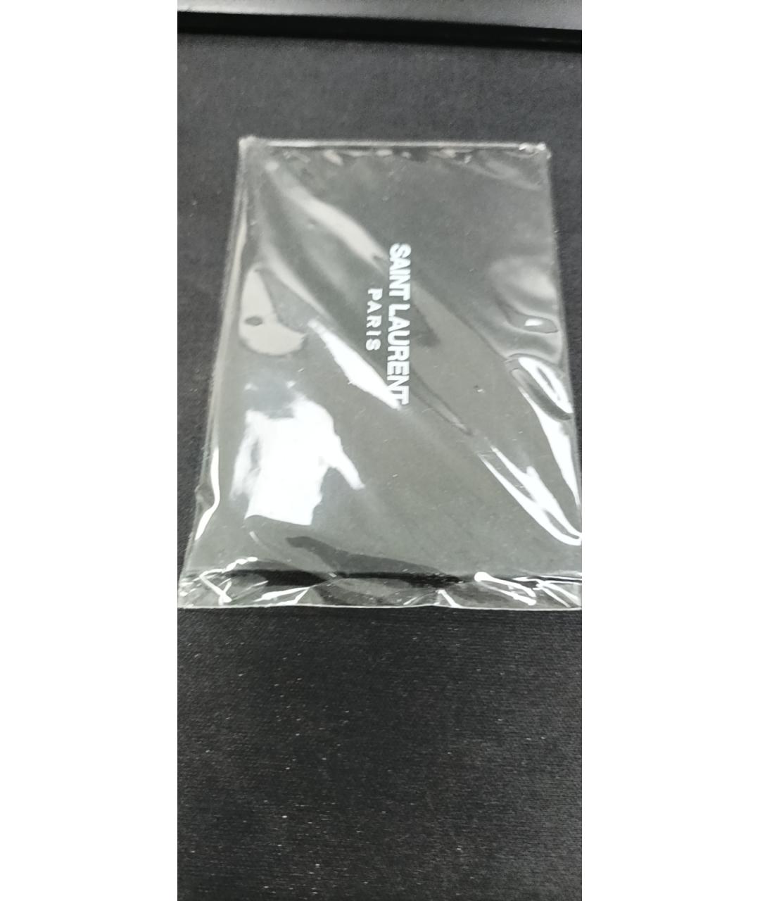 SAINT LAURENT Черная кожаная сумка через плечо, фото 6