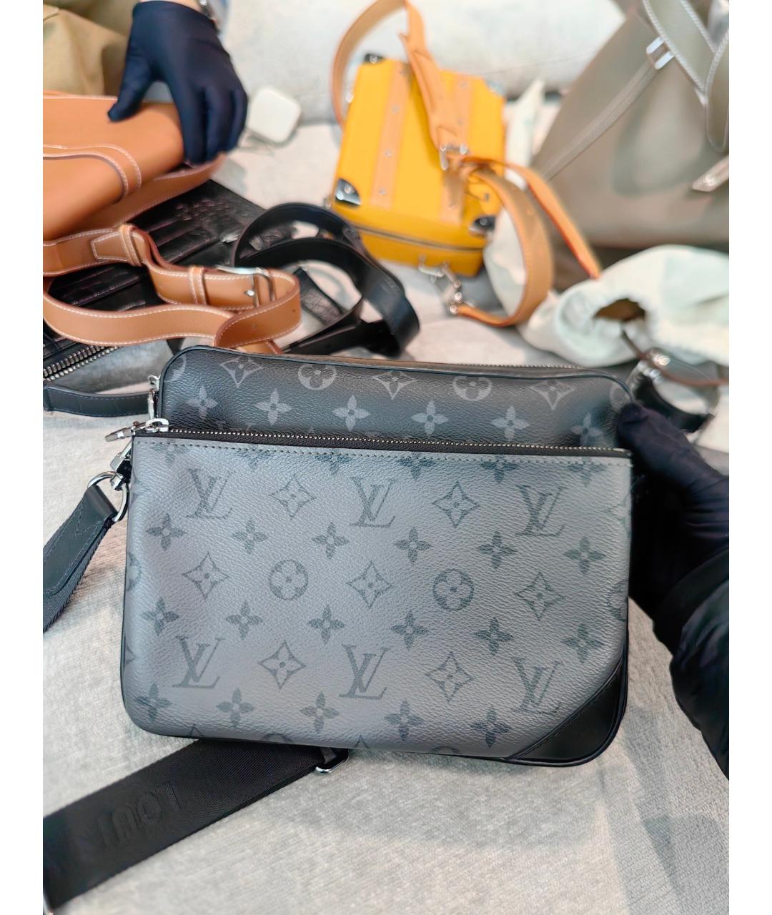 LOUIS VUITTON Черная сумка через плечо, фото 8