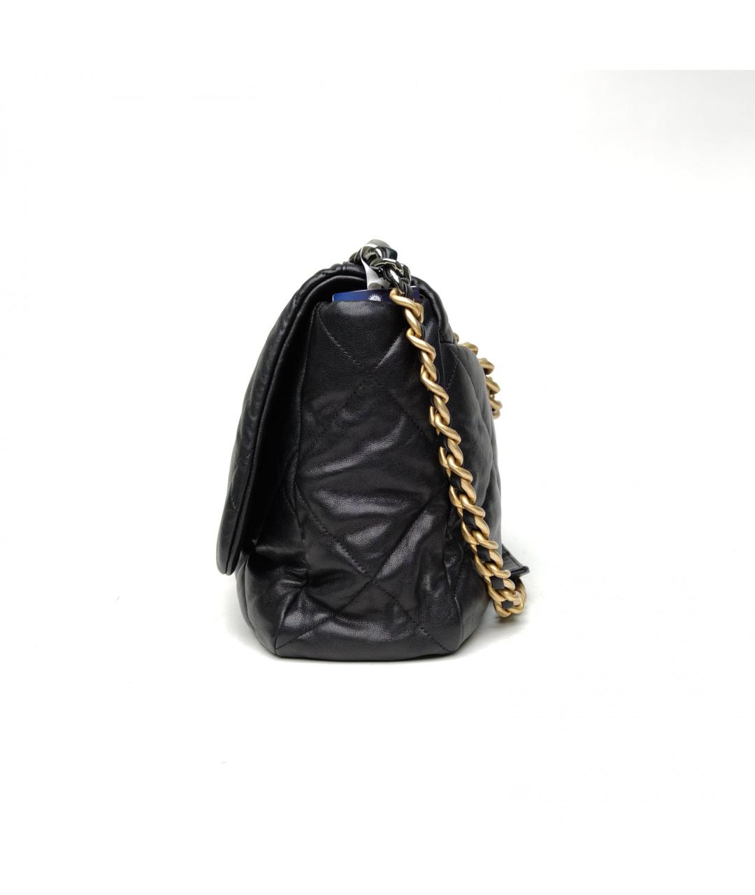 CHANEL Черная кожаная сумка через плечо, фото 3