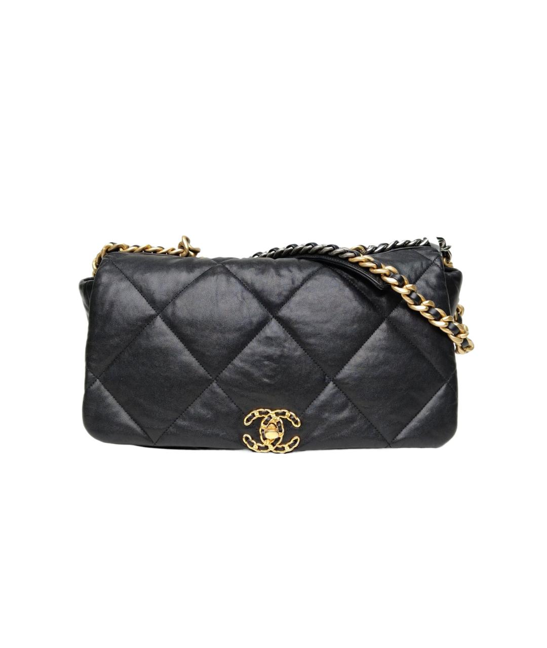 CHANEL Черная кожаная сумка через плечо, фото 10