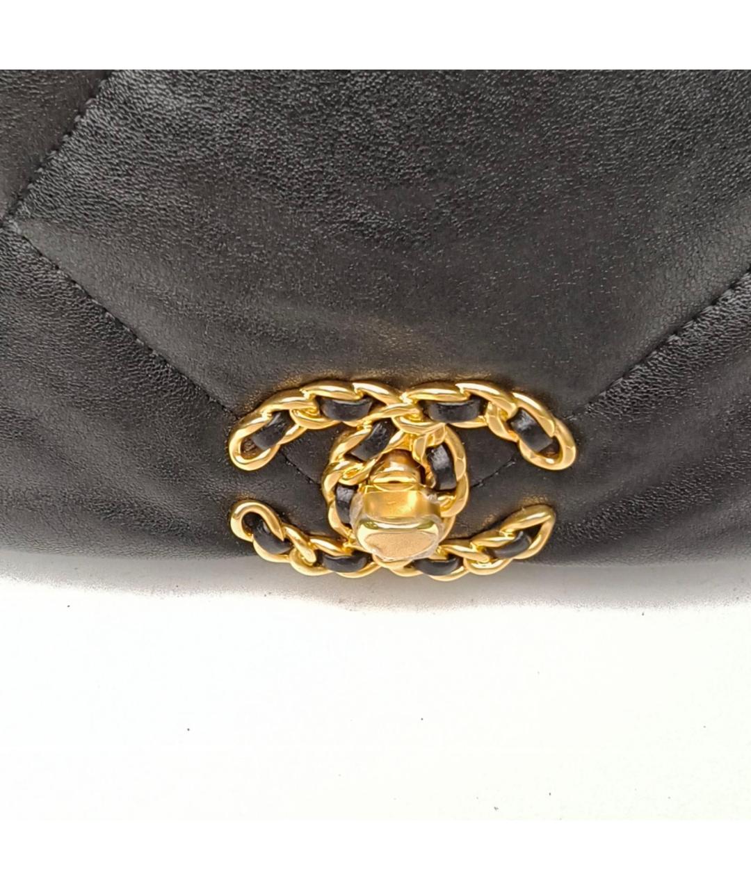 CHANEL Черная кожаная сумка через плечо, фото 7