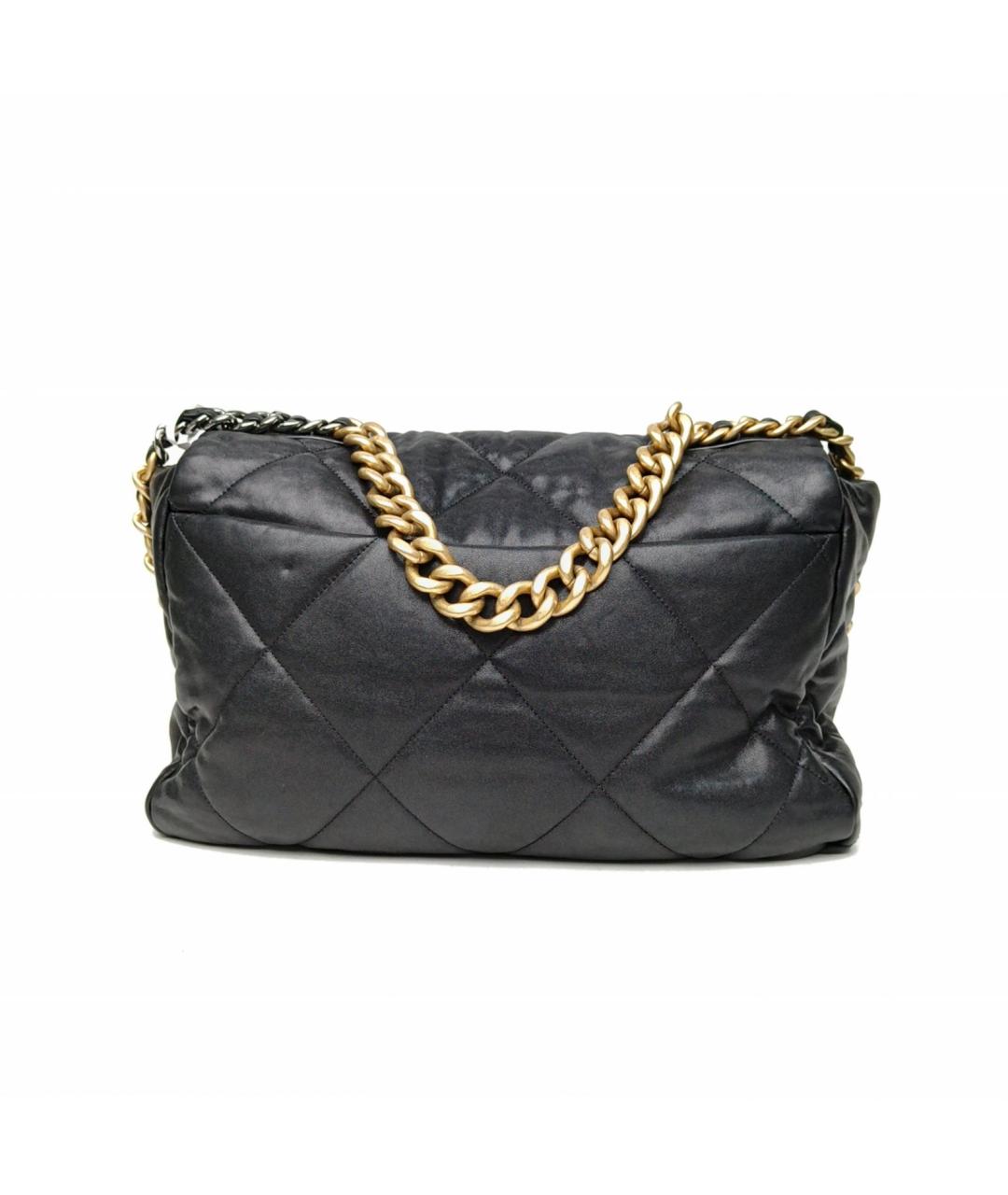 CHANEL Черная кожаная сумка через плечо, фото 4