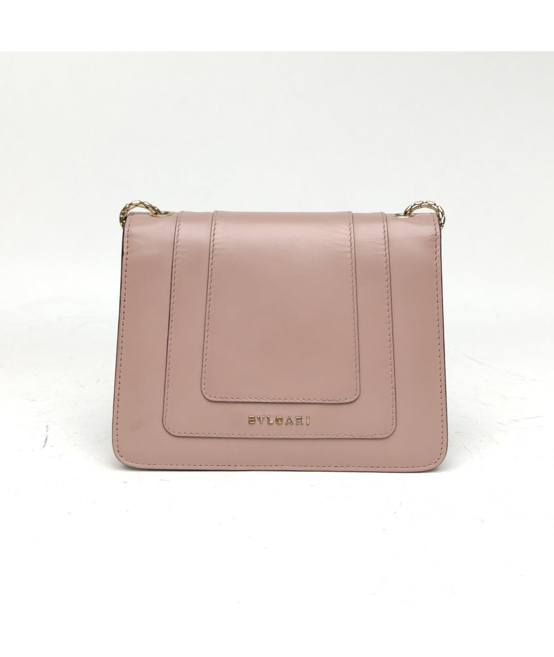 BVLGARI Розовая кожаная сумка через плечо, фото 8