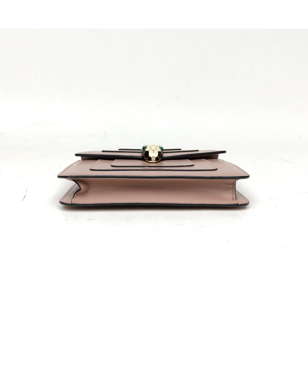 BVLGARI Розовая кожаная сумка через плечо, фото 3