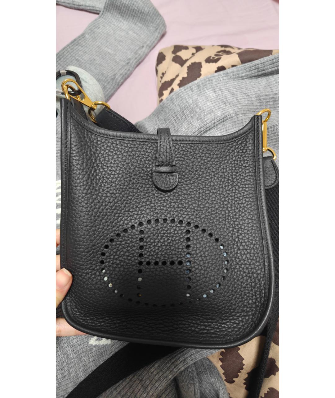 HERMES Черная сумка через плечо, фото 9