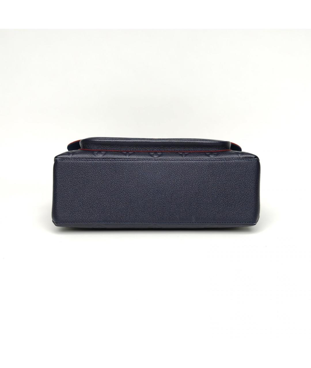 LOUIS VUITTON Темно-синяя кожаная сумка через плечо, фото 6