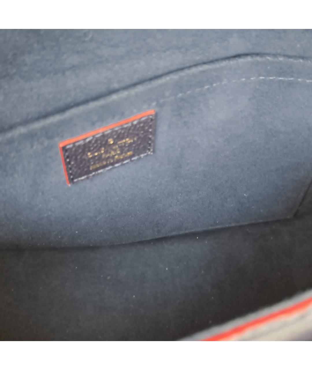 LOUIS VUITTON Темно-синяя кожаная сумка через плечо, фото 8