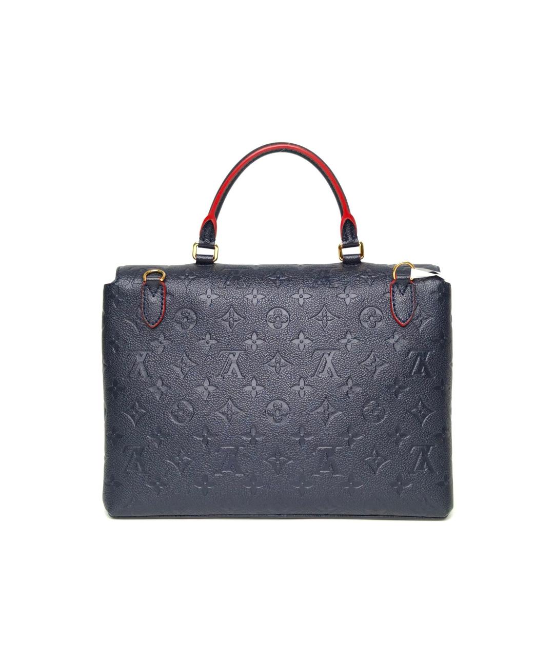 LOUIS VUITTON Темно-синяя кожаная сумка через плечо, фото 4