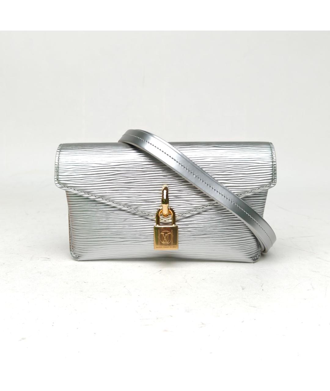 LOUIS VUITTON Серебряная сумка через плечо, фото 2