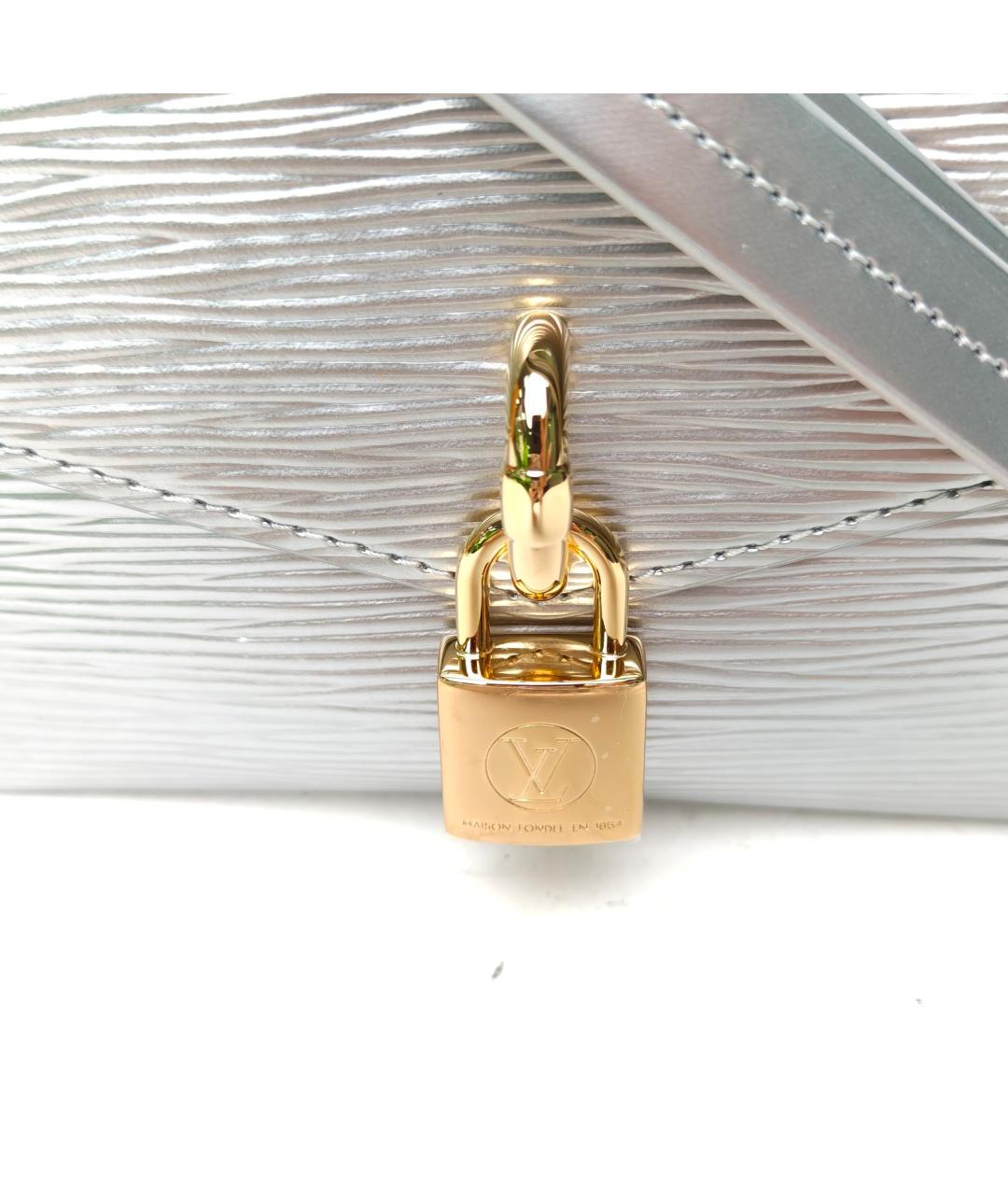 LOUIS VUITTON Серебряная сумка через плечо, фото 7