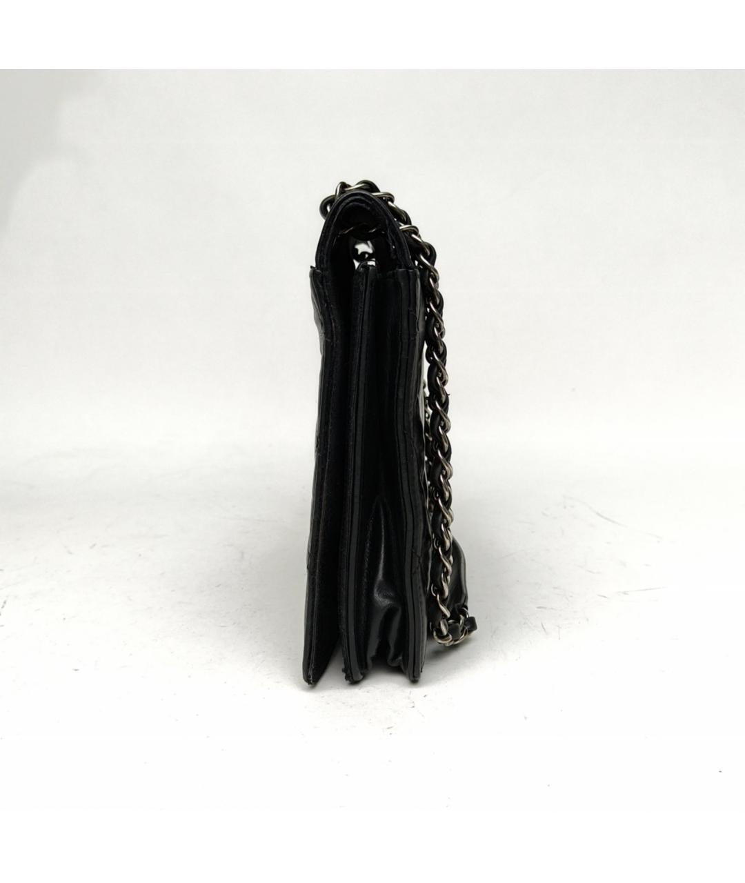 CHANEL Черная кожаная сумка через плечо, фото 3