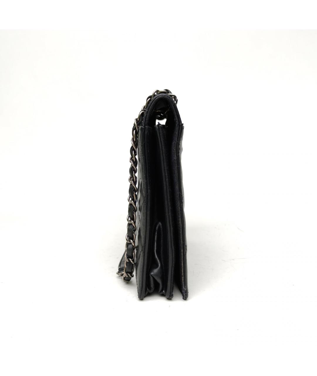 CHANEL Черная кожаная сумка через плечо, фото 5