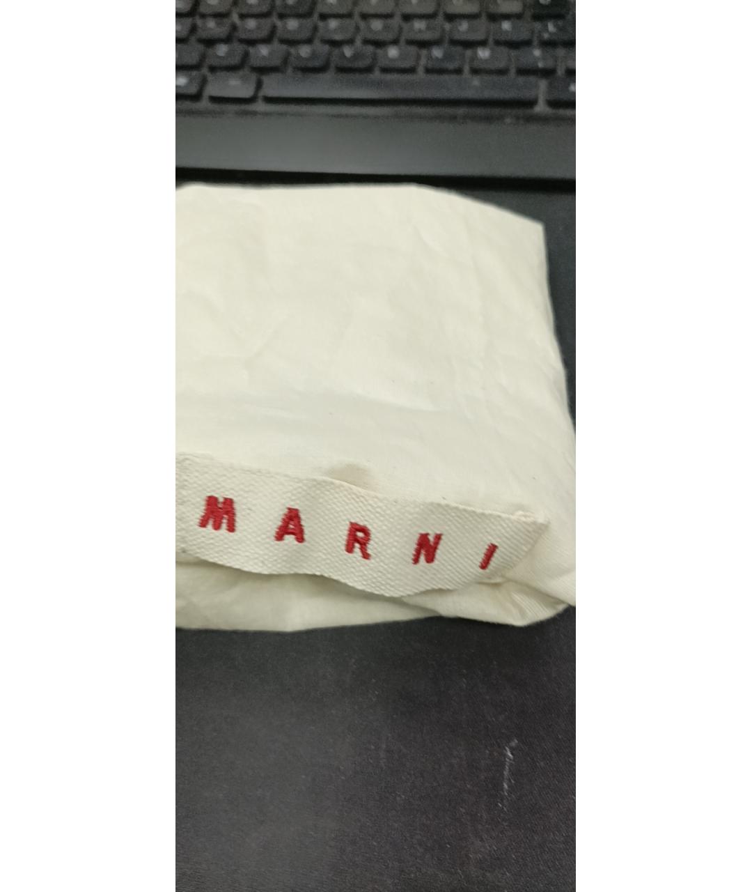 MARNI Коричневая кожаная сумка через плечо, фото 7