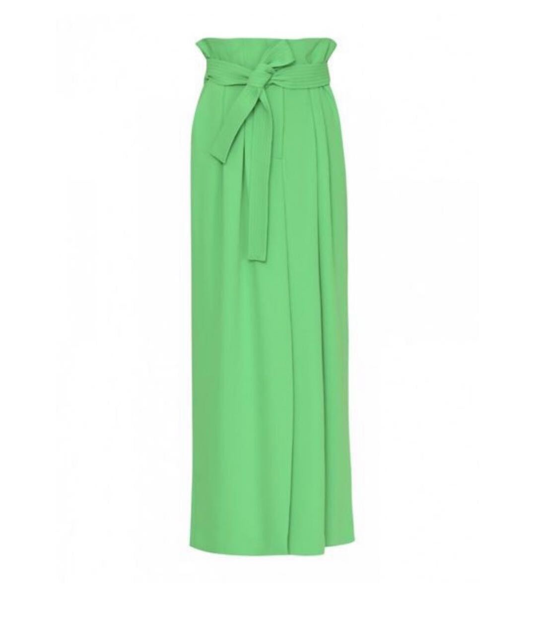 P.A.R.O.S.H. Зеленая полиэстеровая юбка макси, фото 1