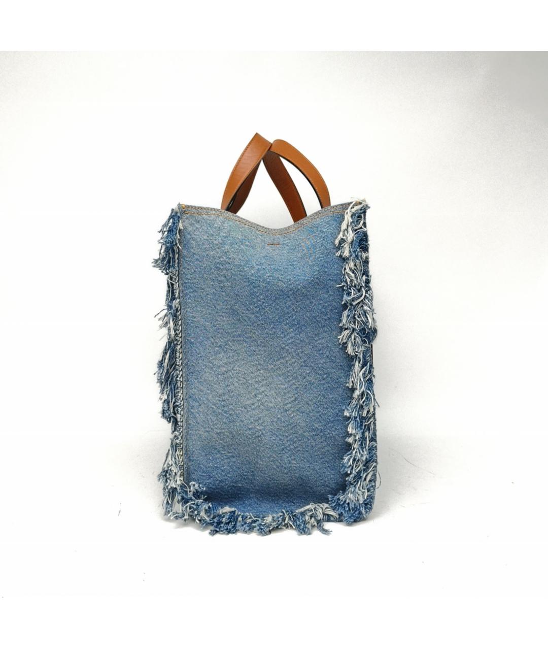 FENDI Синяя деним сумка через плечо, фото 5