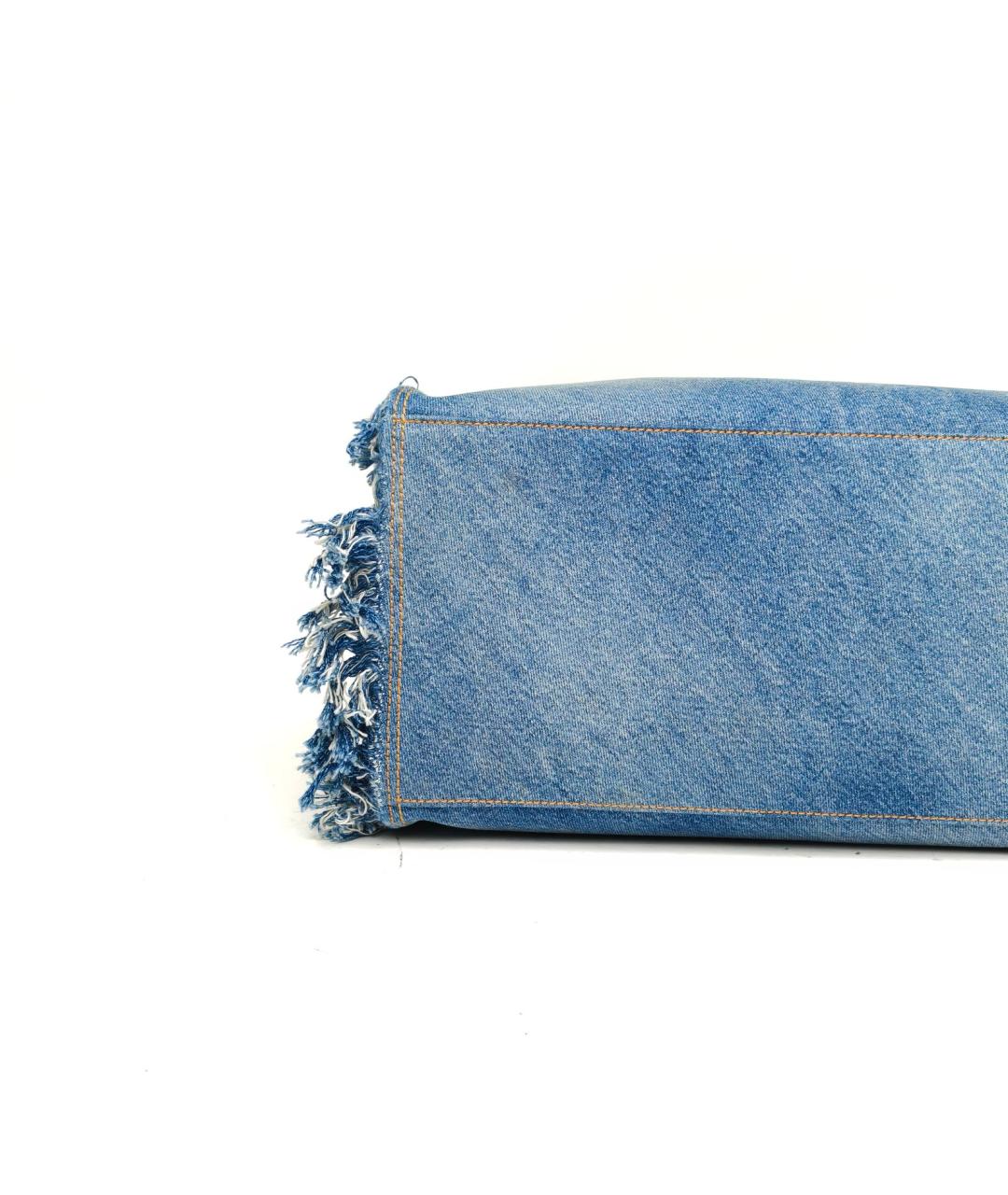 FENDI Синяя деним сумка через плечо, фото 7