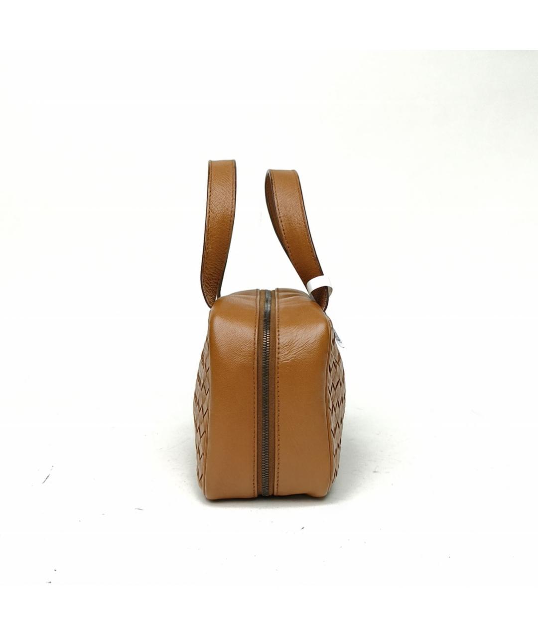 BOTTEGA VENETA Коричневая кожаная сумка через плечо, фото 3