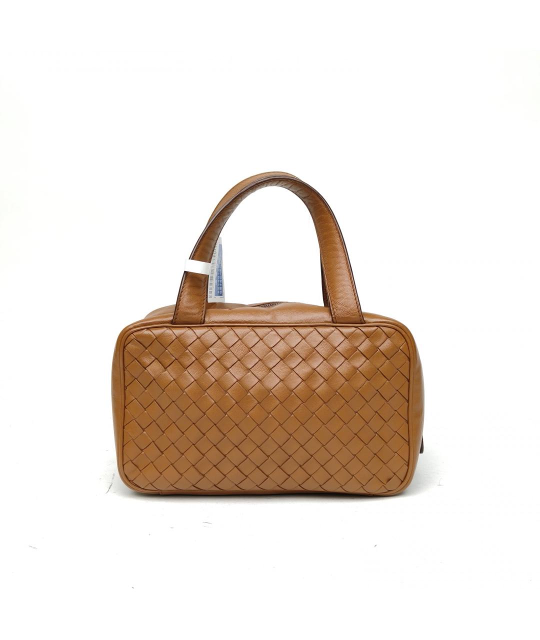 BOTTEGA VENETA Коричневая кожаная сумка через плечо, фото 4