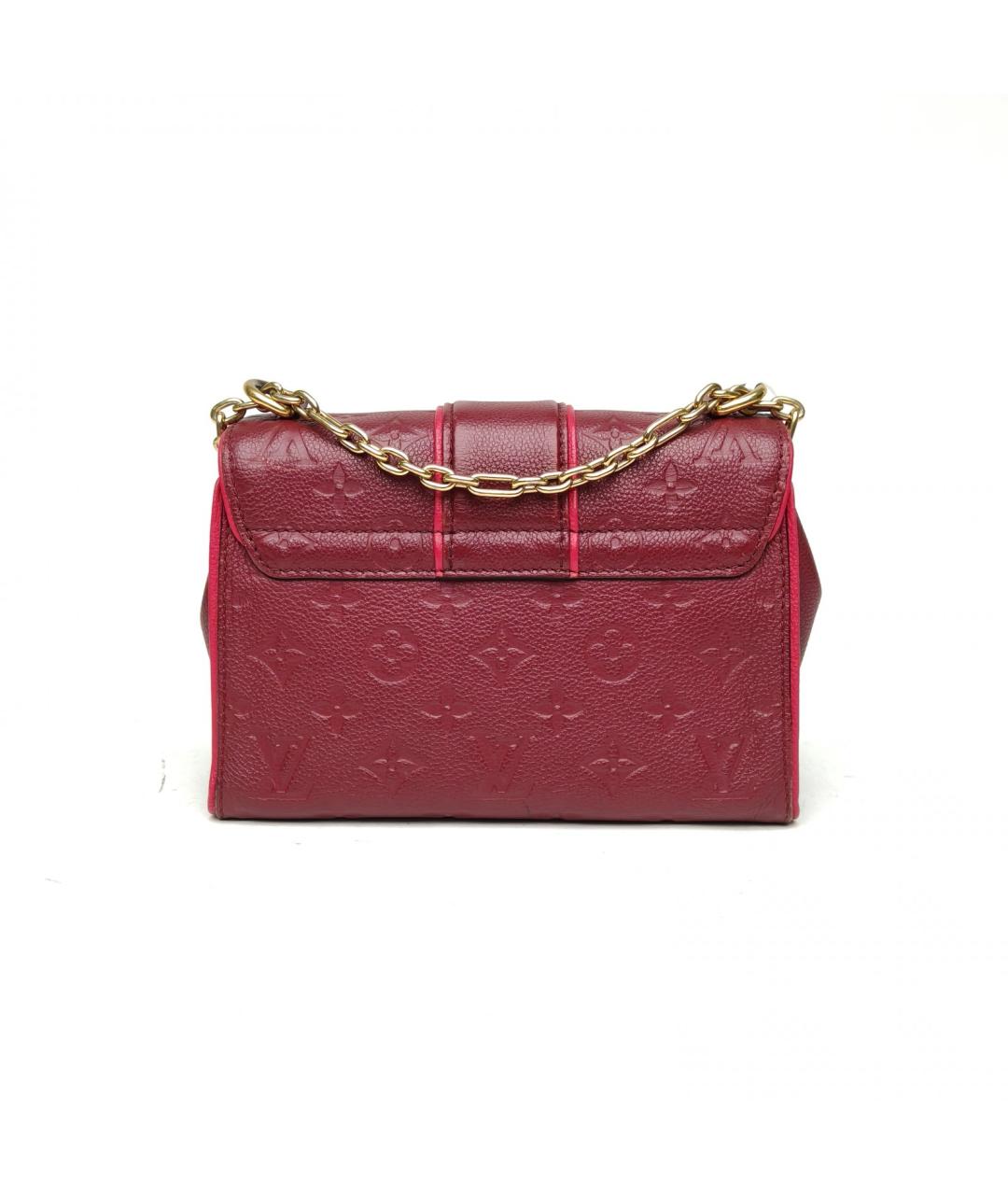 LOUIS VUITTON Красная кожаная сумка через плечо, фото 3