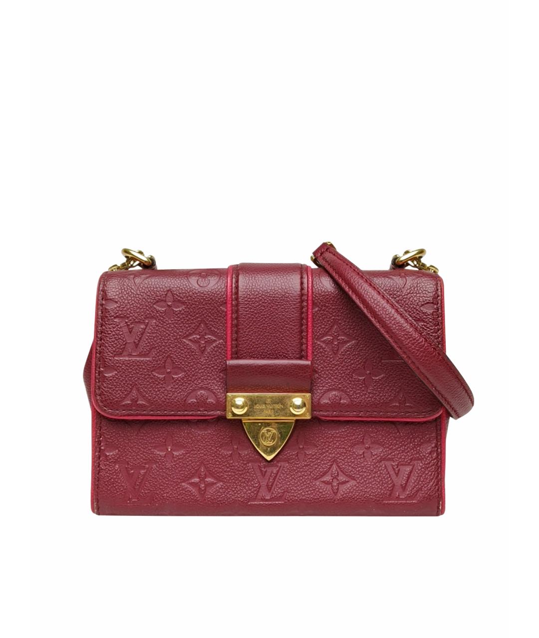 LOUIS VUITTON Красная кожаная сумка через плечо, фото 1