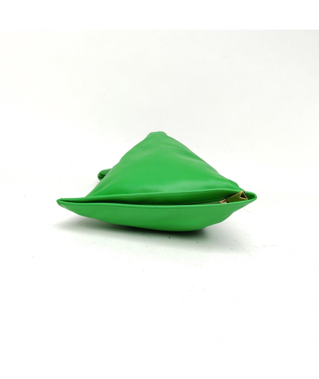 BOTTEGA VENETA Зеленая кожаная сумка через плечо, фото 3