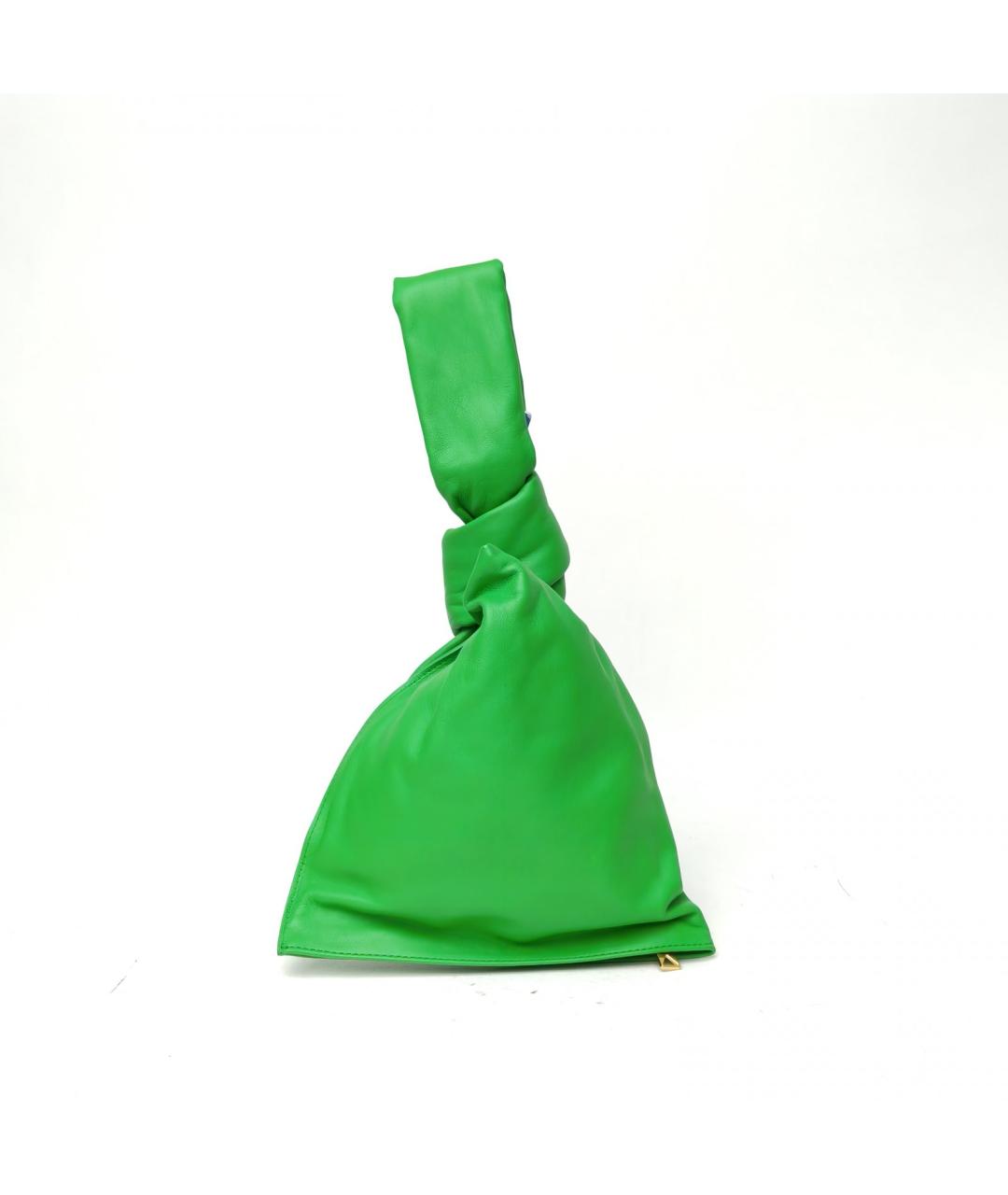 BOTTEGA VENETA Зеленая кожаная сумка через плечо, фото 2