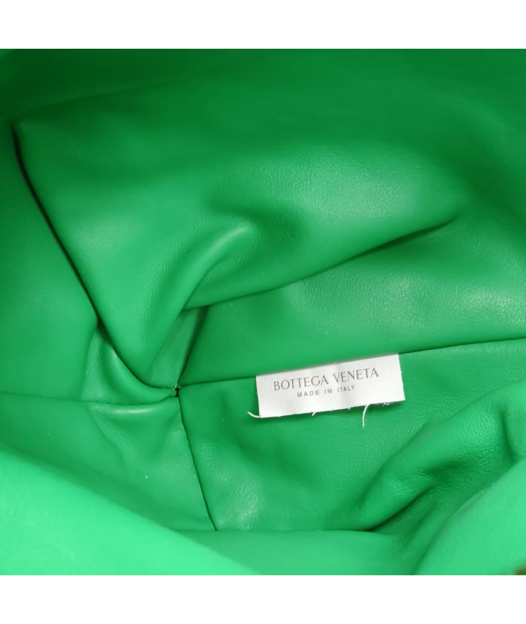 BOTTEGA VENETA Зеленая кожаная сумка через плечо, фото 4