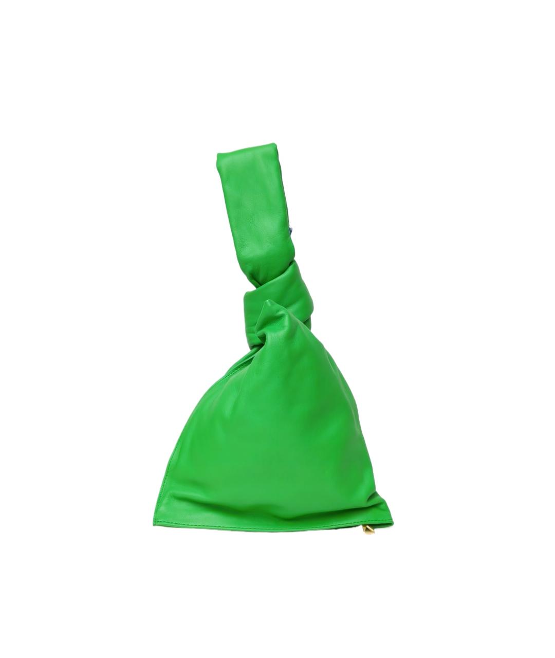 BOTTEGA VENETA Зеленая кожаная сумка через плечо, фото 7