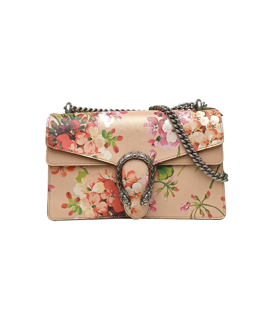 GUCCI Розовая кожаная сумка через плечо, фото 10