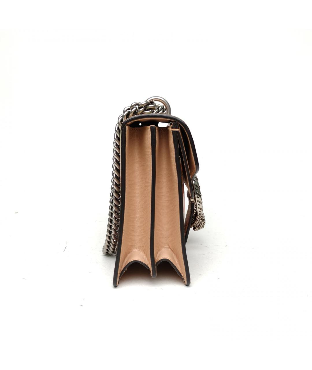 GUCCI Розовая кожаная сумка через плечо, фото 7