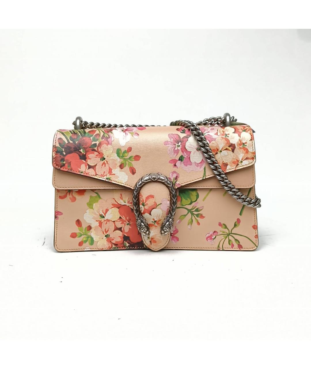 GUCCI Розовая кожаная сумка через плечо, фото 4