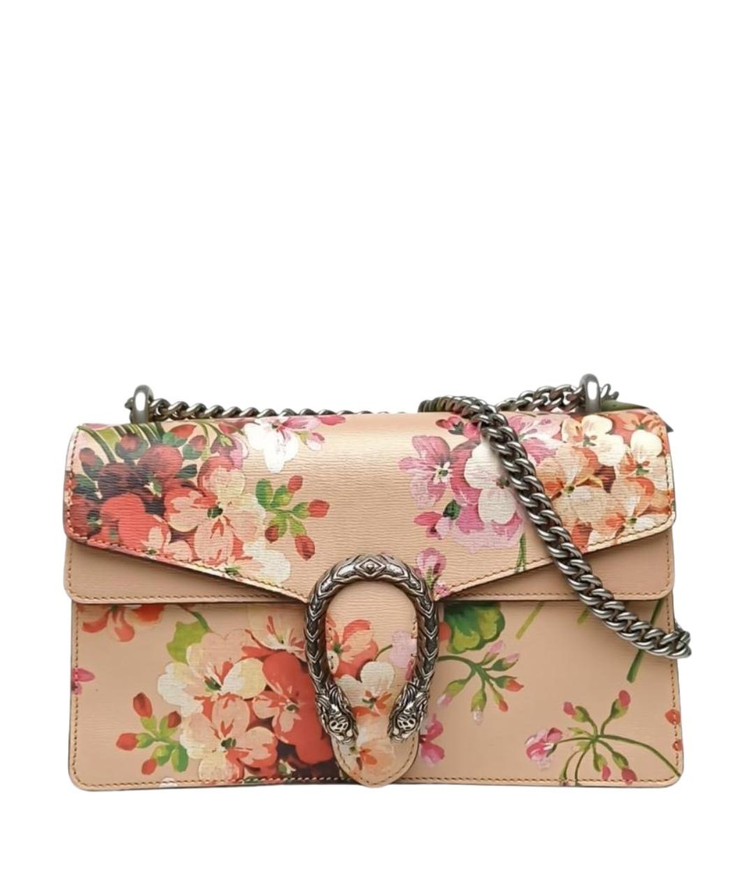 GUCCI Розовая кожаная сумка через плечо, фото 1