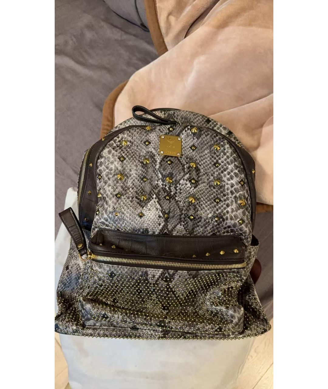 MCM Серый рюкзак, фото 8