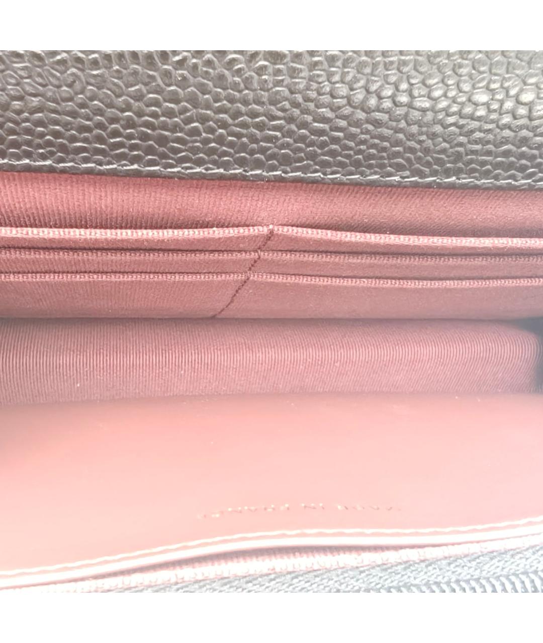 CHANEL Черная кожаная сумка через плечо, фото 7