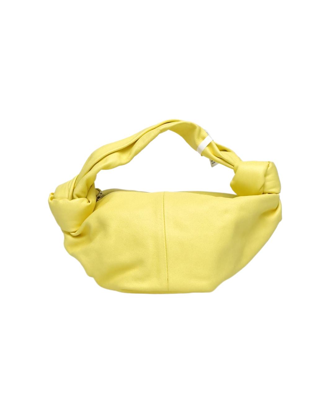 BOTTEGA VENETA Желтая кожаная сумка через плечо, фото 6