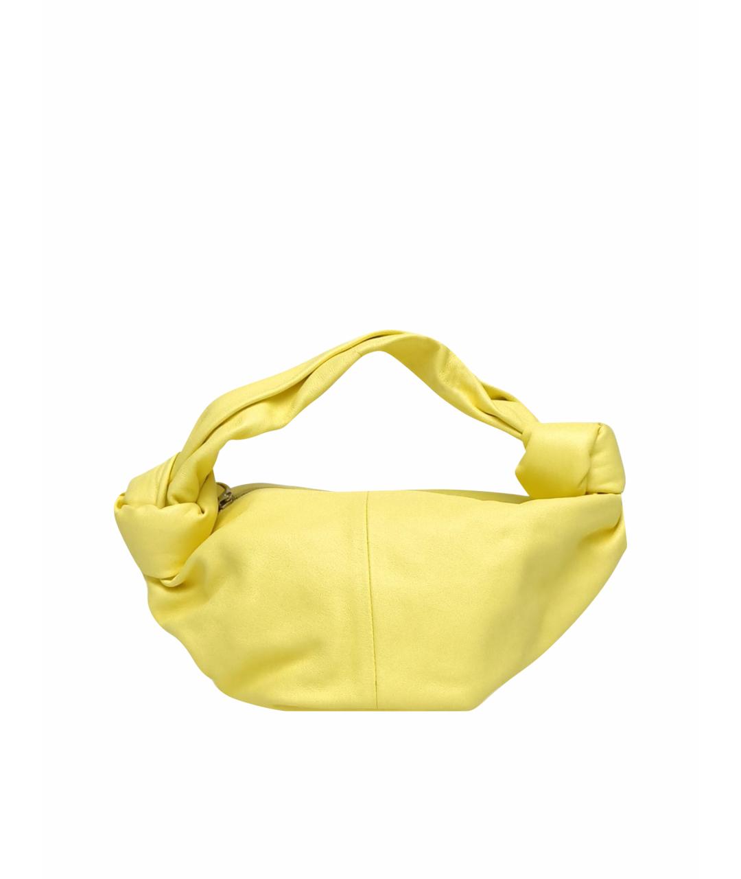 BOTTEGA VENETA Желтая кожаная сумка через плечо, фото 1