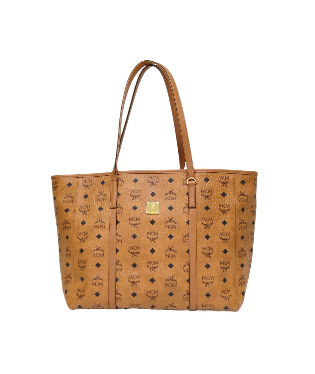 MCM Коричневая кожаная сумка через плечо, фото 10