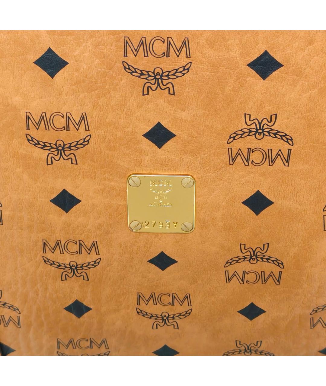 MCM Коричневая кожаная сумка через плечо, фото 8