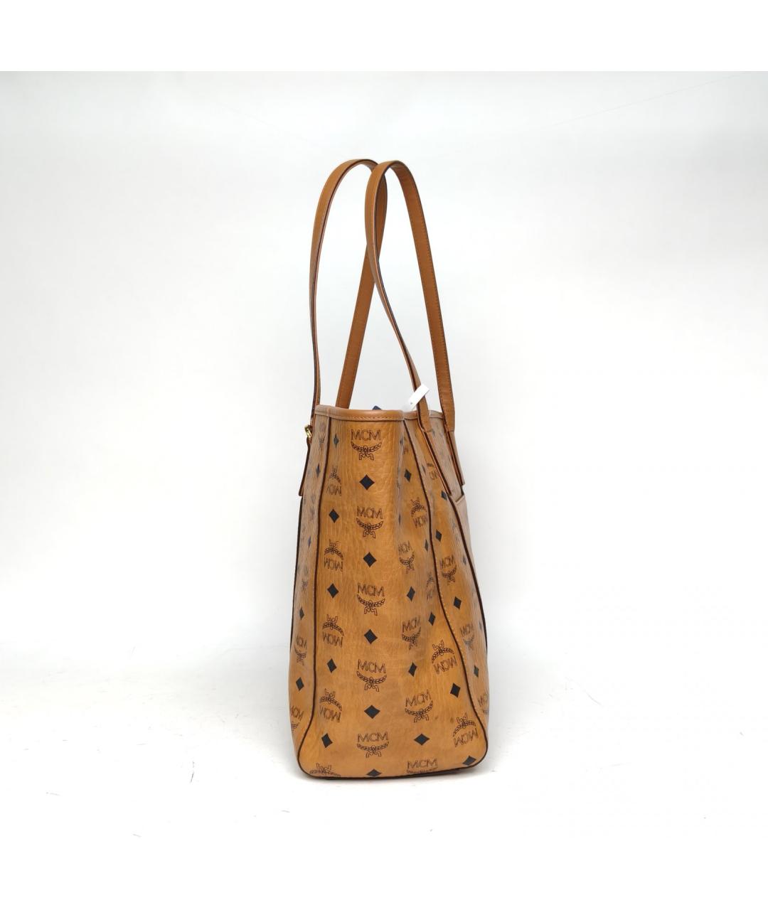 MCM Коричневая кожаная сумка через плечо, фото 3