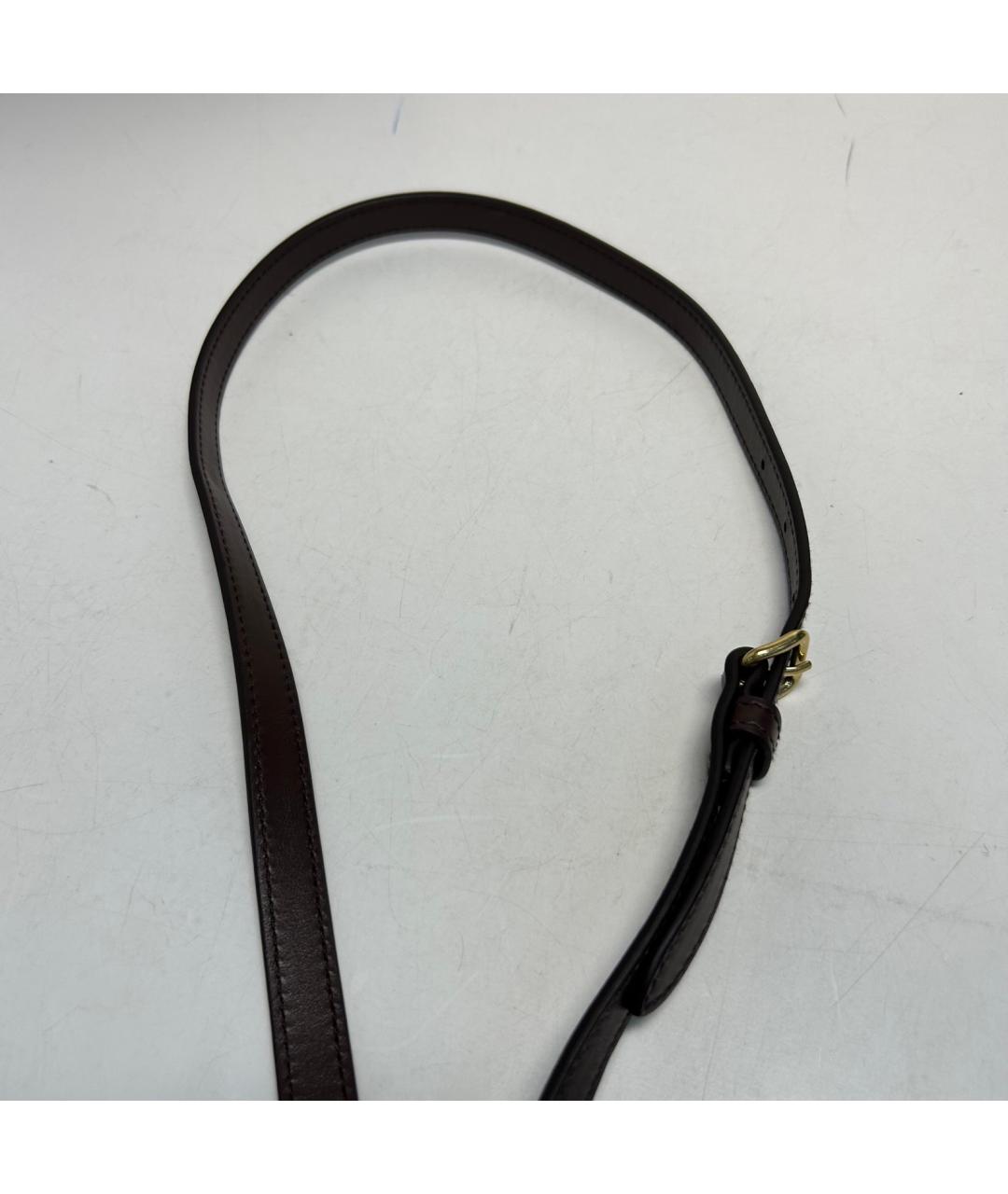 MIU MIU Коричневая кожаная сумка через плечо, фото 9