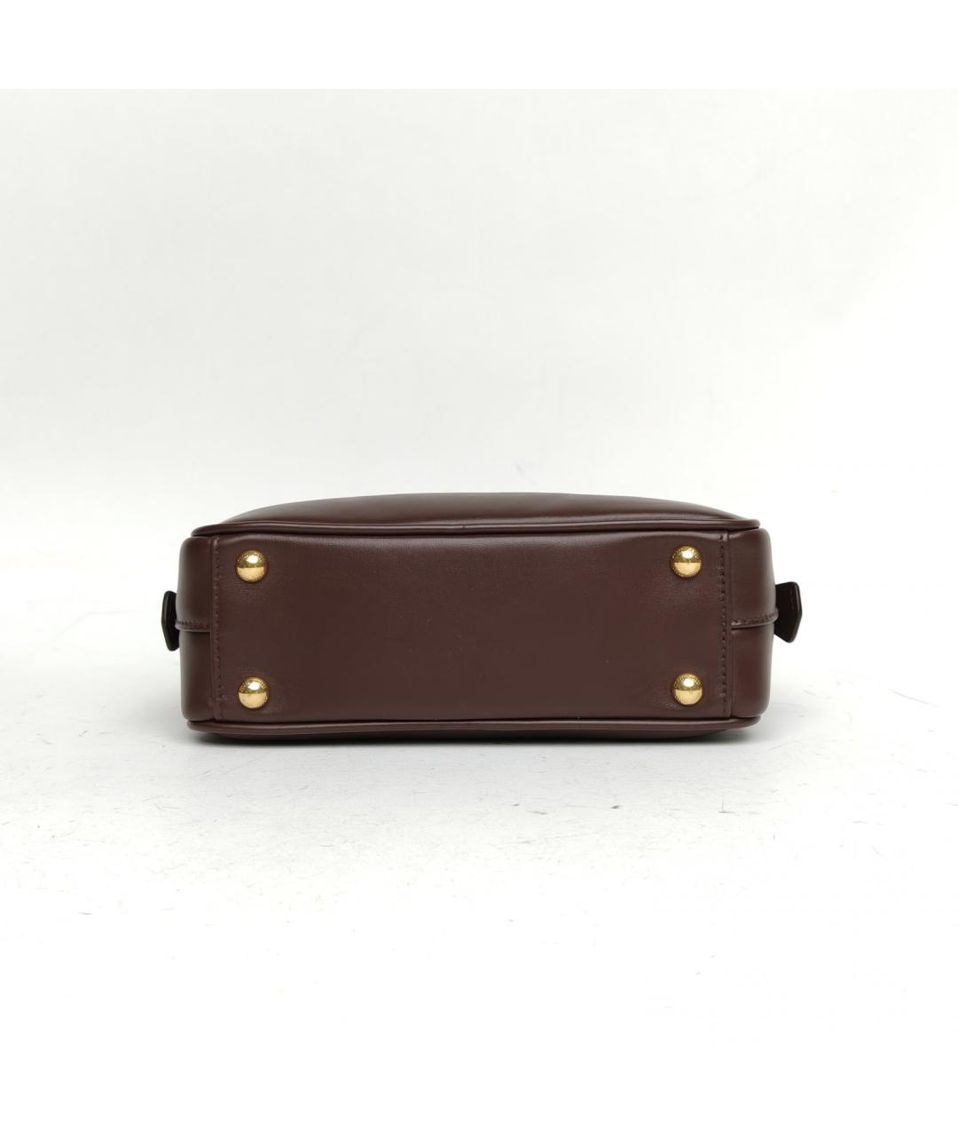 MIU MIU Коричневая кожаная сумка через плечо, фото 6