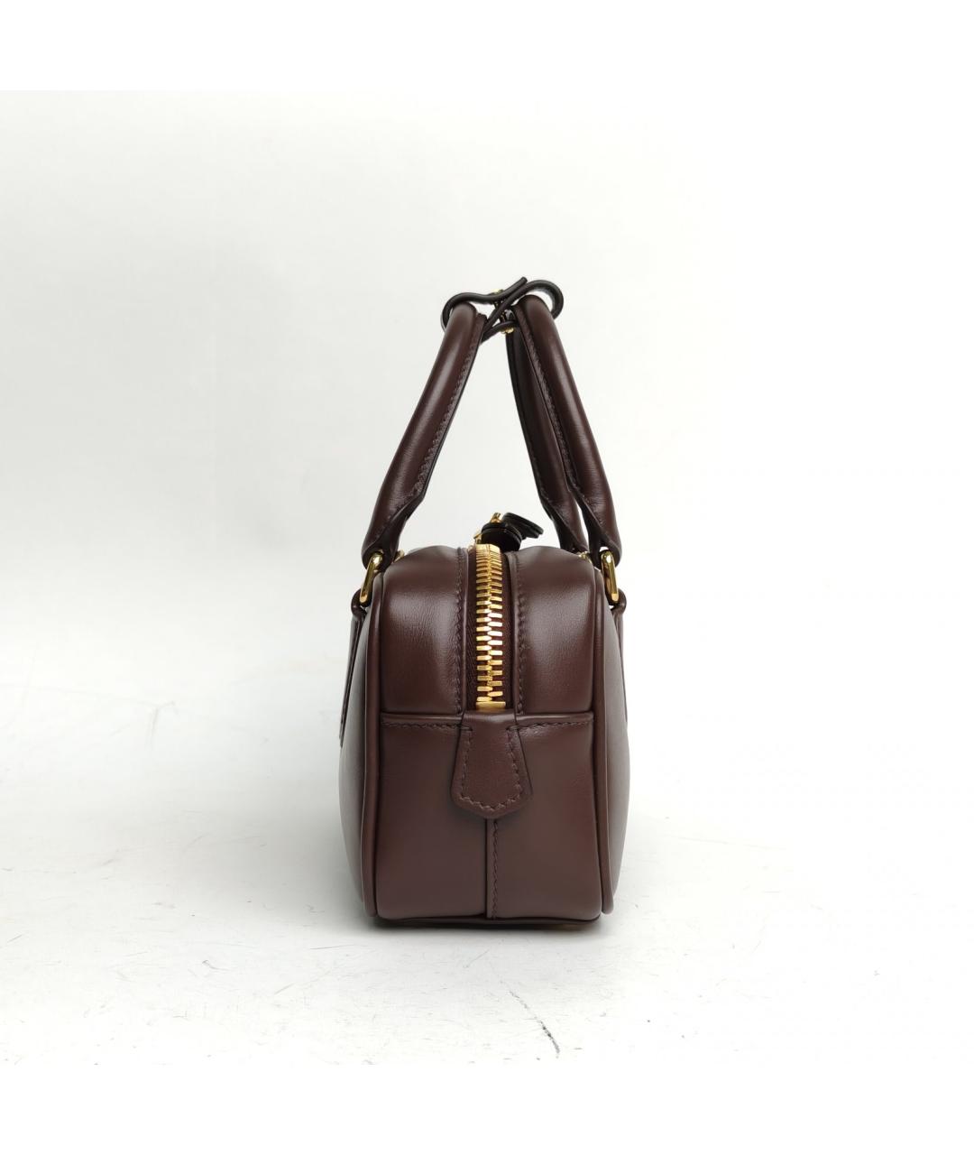 MIU MIU Коричневая кожаная сумка через плечо, фото 5