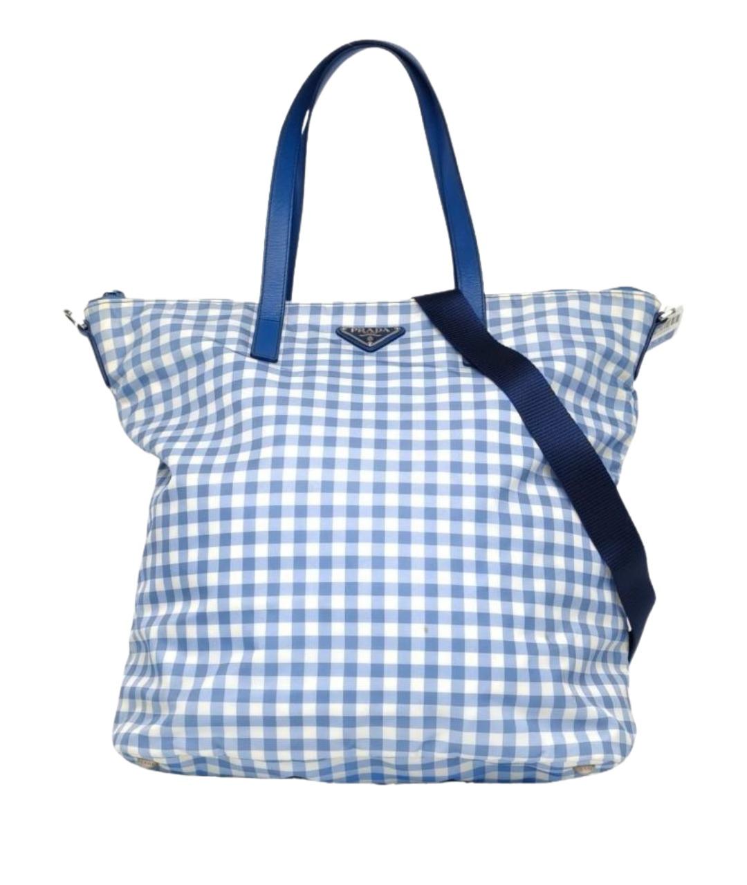 PRADA Синяя сумка через плечо, фото 1