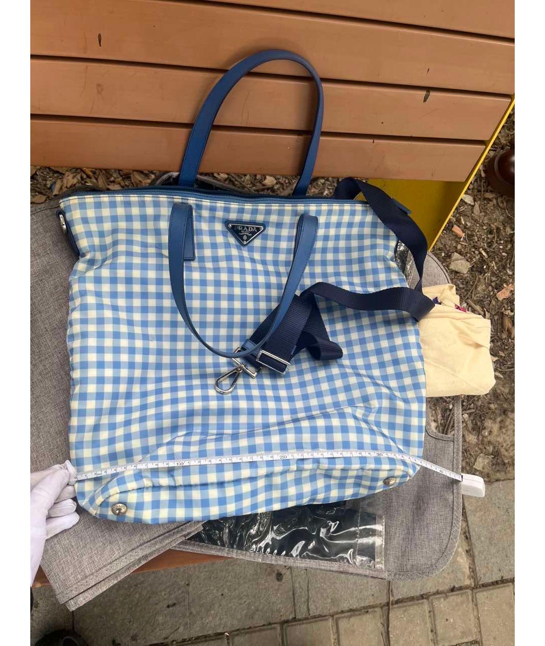 PRADA Синяя сумка через плечо, фото 9